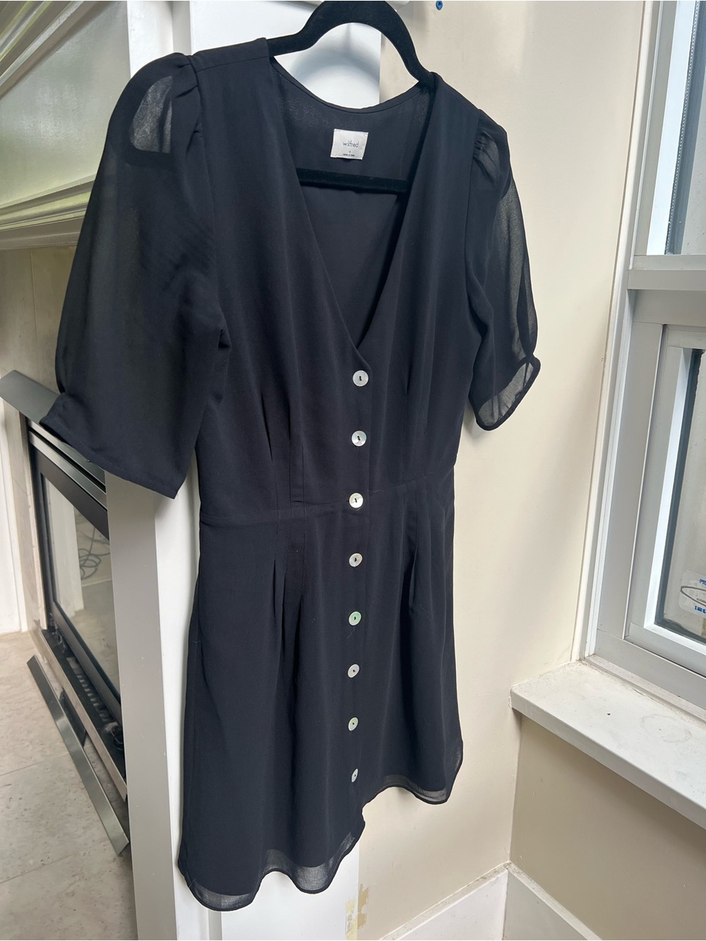 Arirzia Wilfred Black Mini Dress